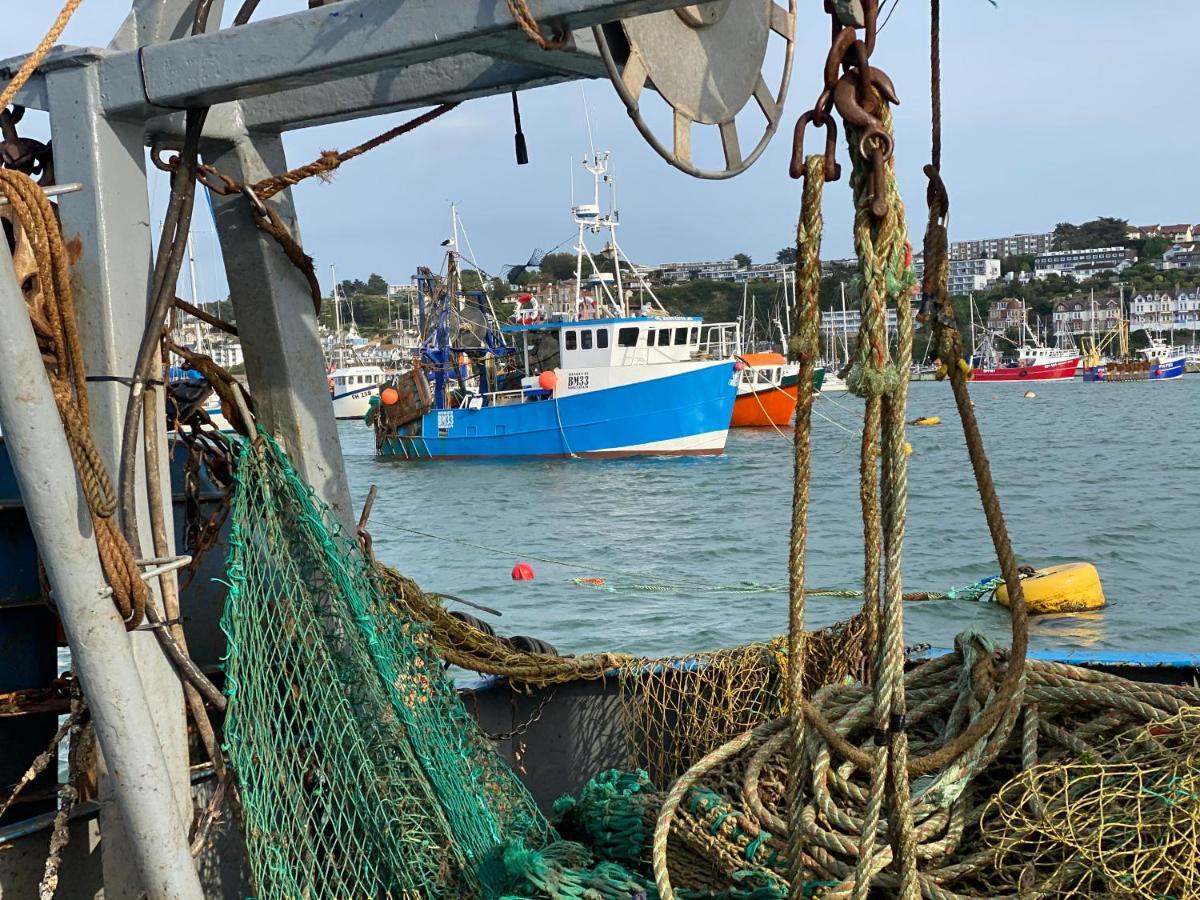 Lobster Pot Apartment With Stunning Harbour And Sea Views And Free Parking For One Car & Pet Friendly Brixham Kültér fotó